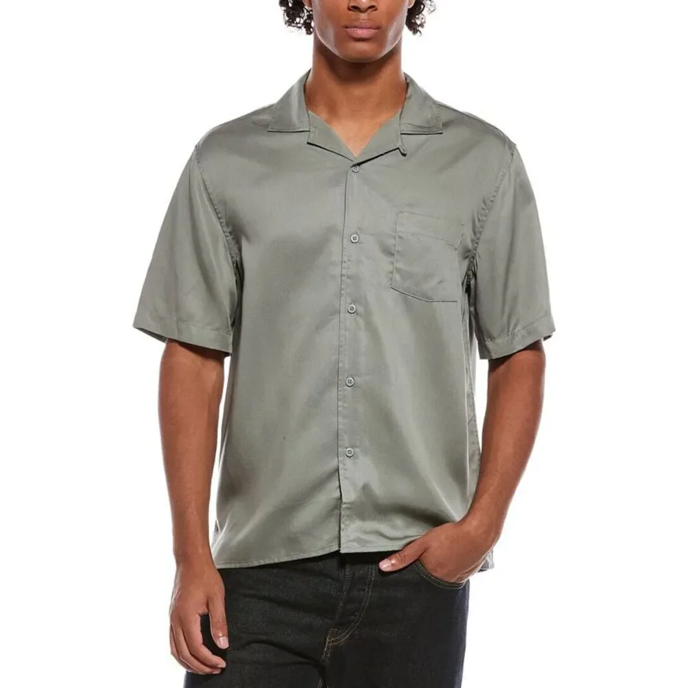Onia Mens  Vacation Shirt, Green